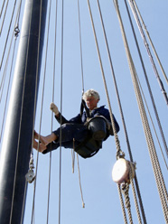 Onderhoud aan de mast